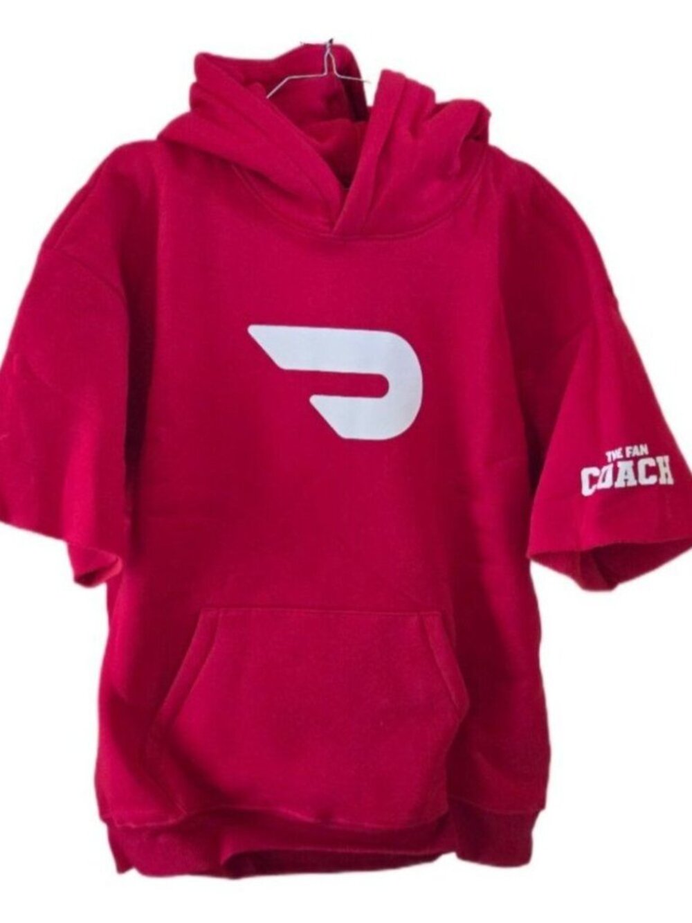 New Bill Belichick DoorDash Limited Edition Red Short Sleeve Hoodie